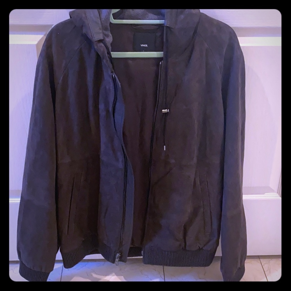 Vince Men’s Suede/Leather Jacket